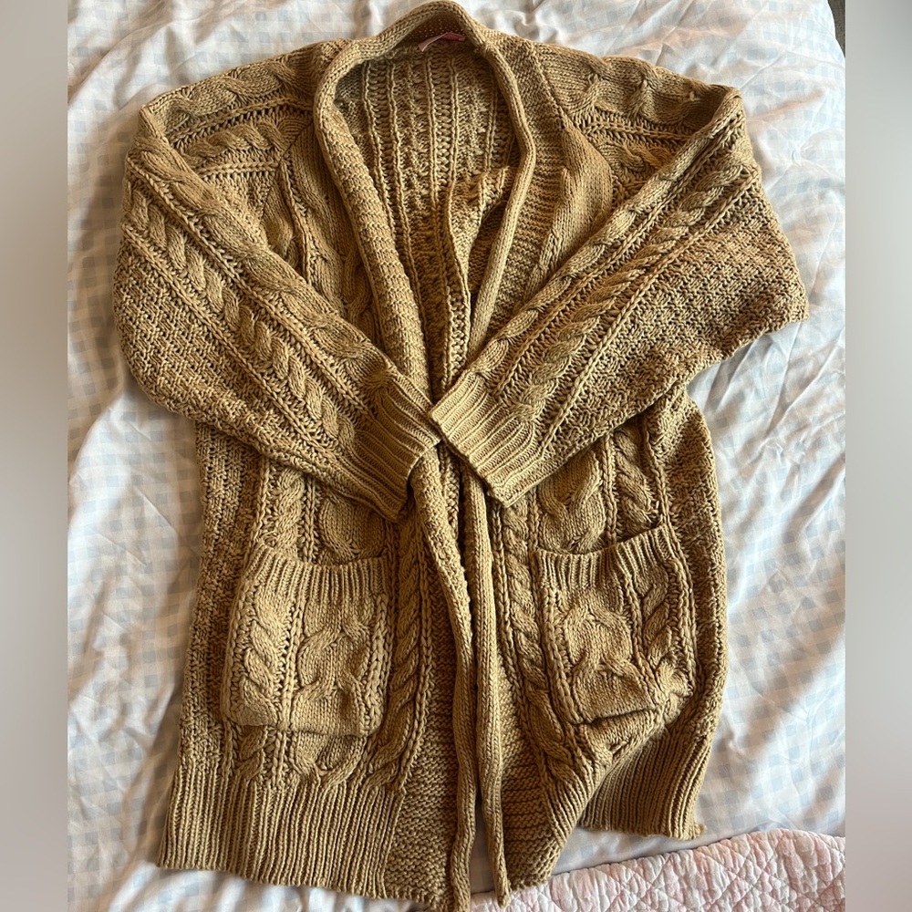 pink lily cardigan